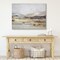 Americanflat Canvas Wall Art Featuring Beige, Brown, Blue and White Tones with Hand-Painted Accents and Gold Foil - Gallery Wrap - Landscape Wall Art